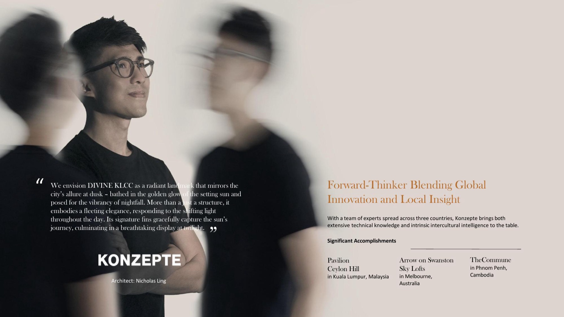 Konzepte Asia, architect Nicholas Ling — Divine KLCC architecture; works include Pavilion Ceylon Hill, Sky Lofts and TheCommune