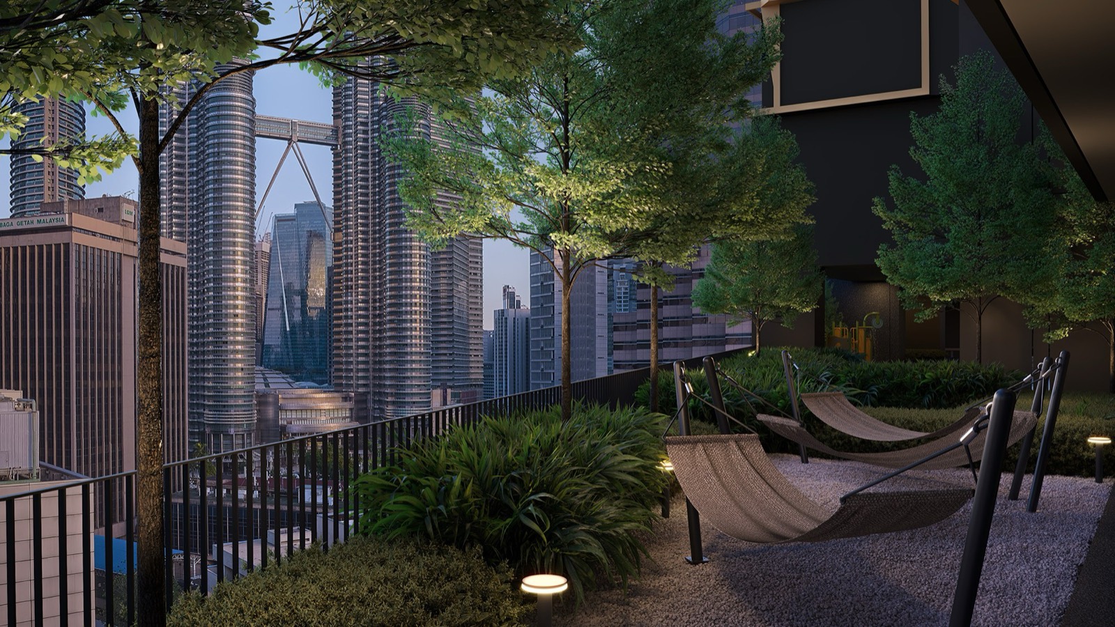 Hammock garden at Divine KLCC