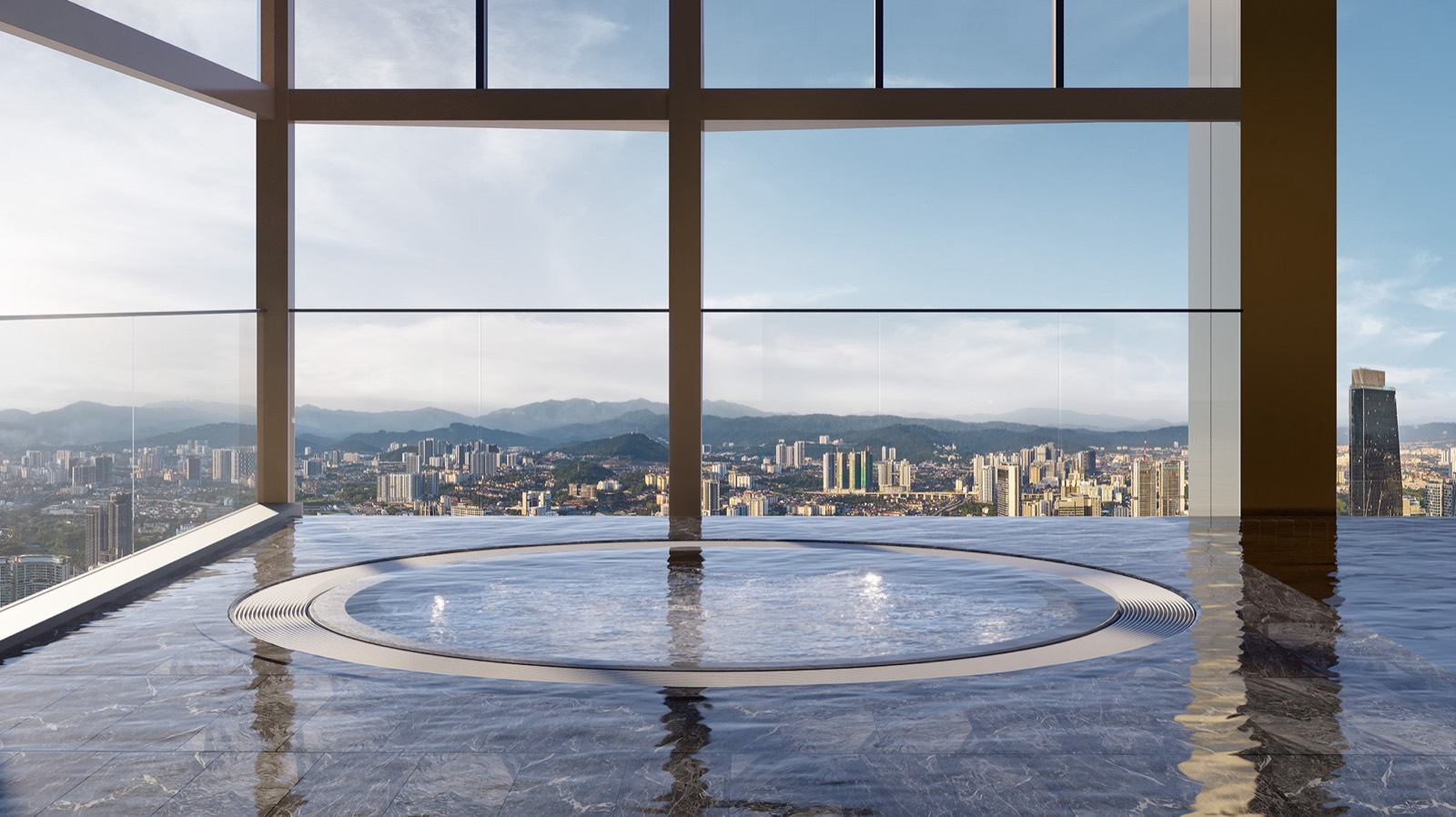Heated jacuzzi at Divine KLCC