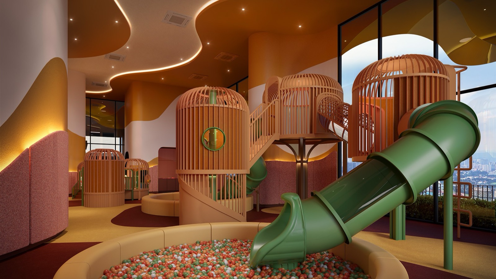 Kids indoor play gym at Divine KLCC