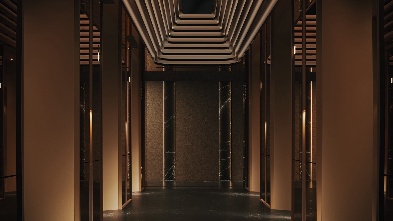 Private lift lobby at Divine KLCC