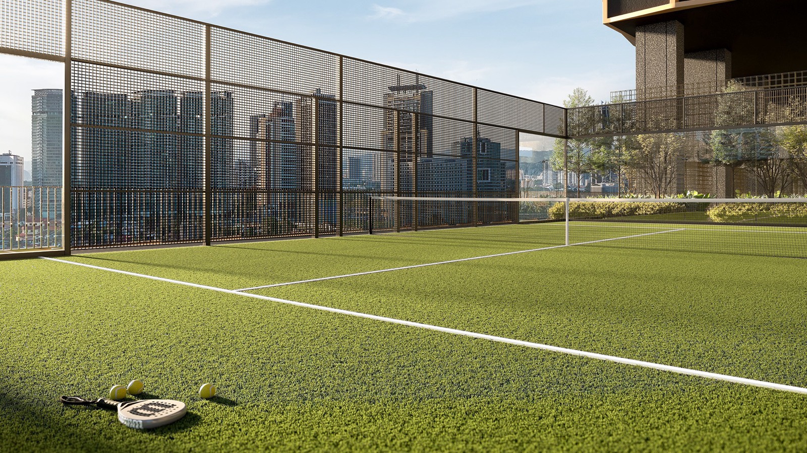 Padel court at Divine KLCC