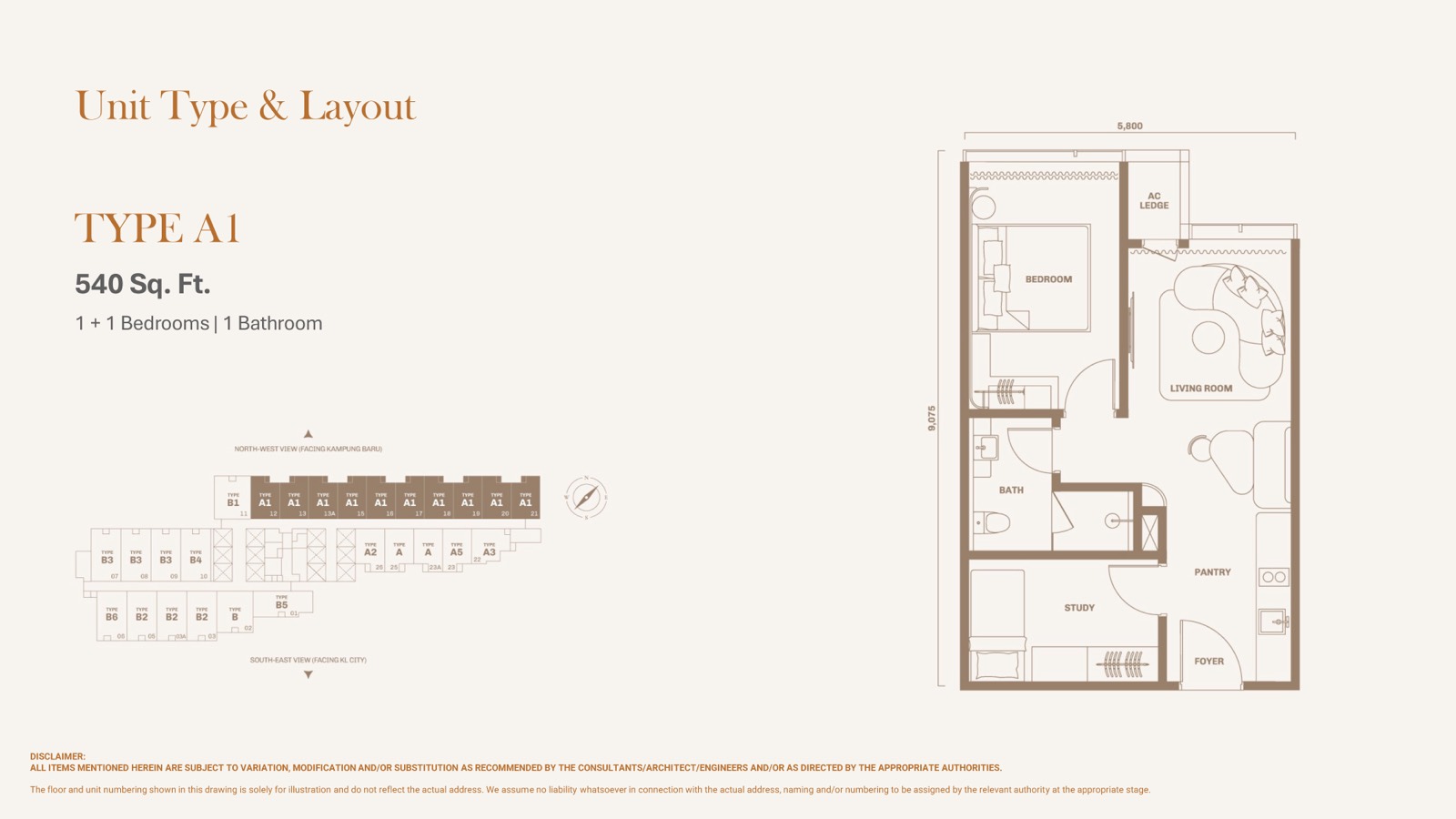 Divine KLCC Compact Suites floor plan