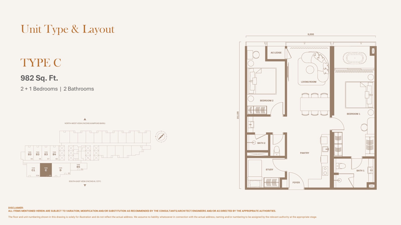 Divine KLCC Sky Residences floor plan